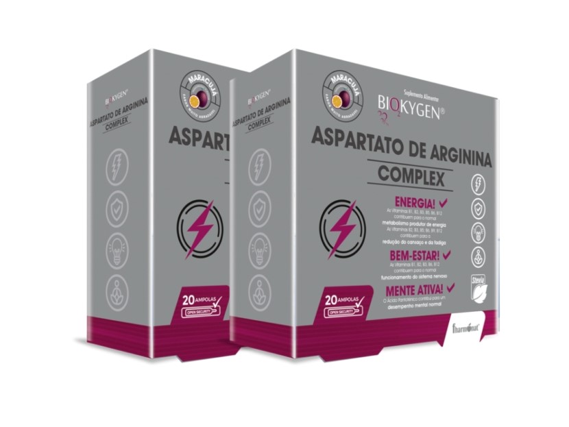 Biokygen Aspartato Arginina (Sabor a Marac.) Pack 2