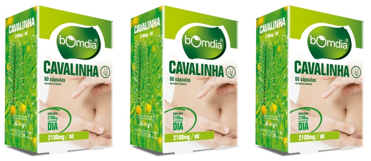 Bomdia Cavalinha 60 Cáps. (Pack 3)