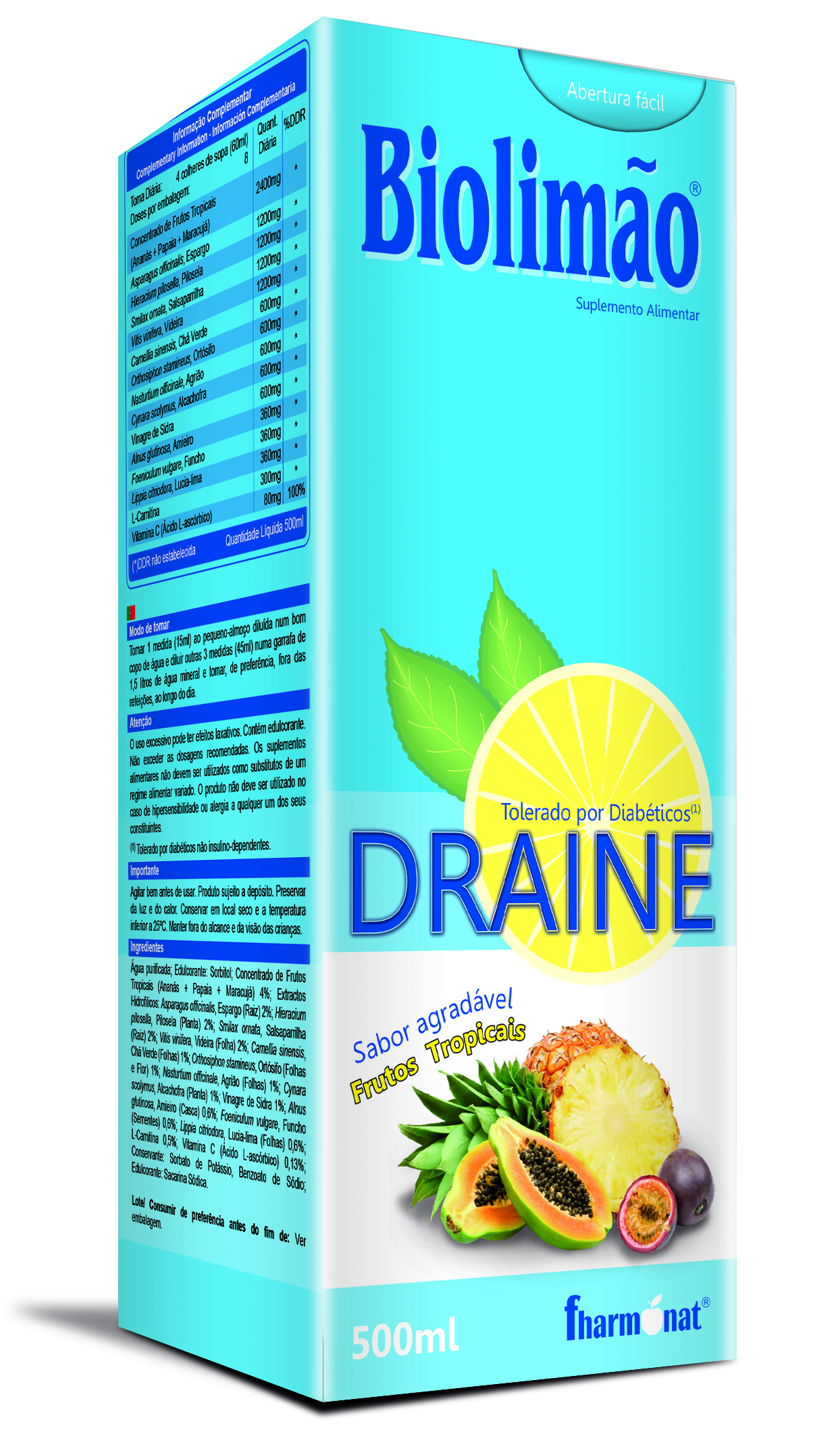 Biolimão Draine Man 500ml