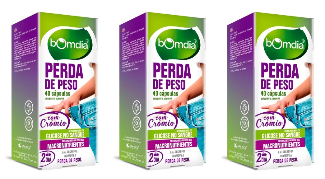 Bomdia Perda de peso 40 Cáps. (Pack 3)