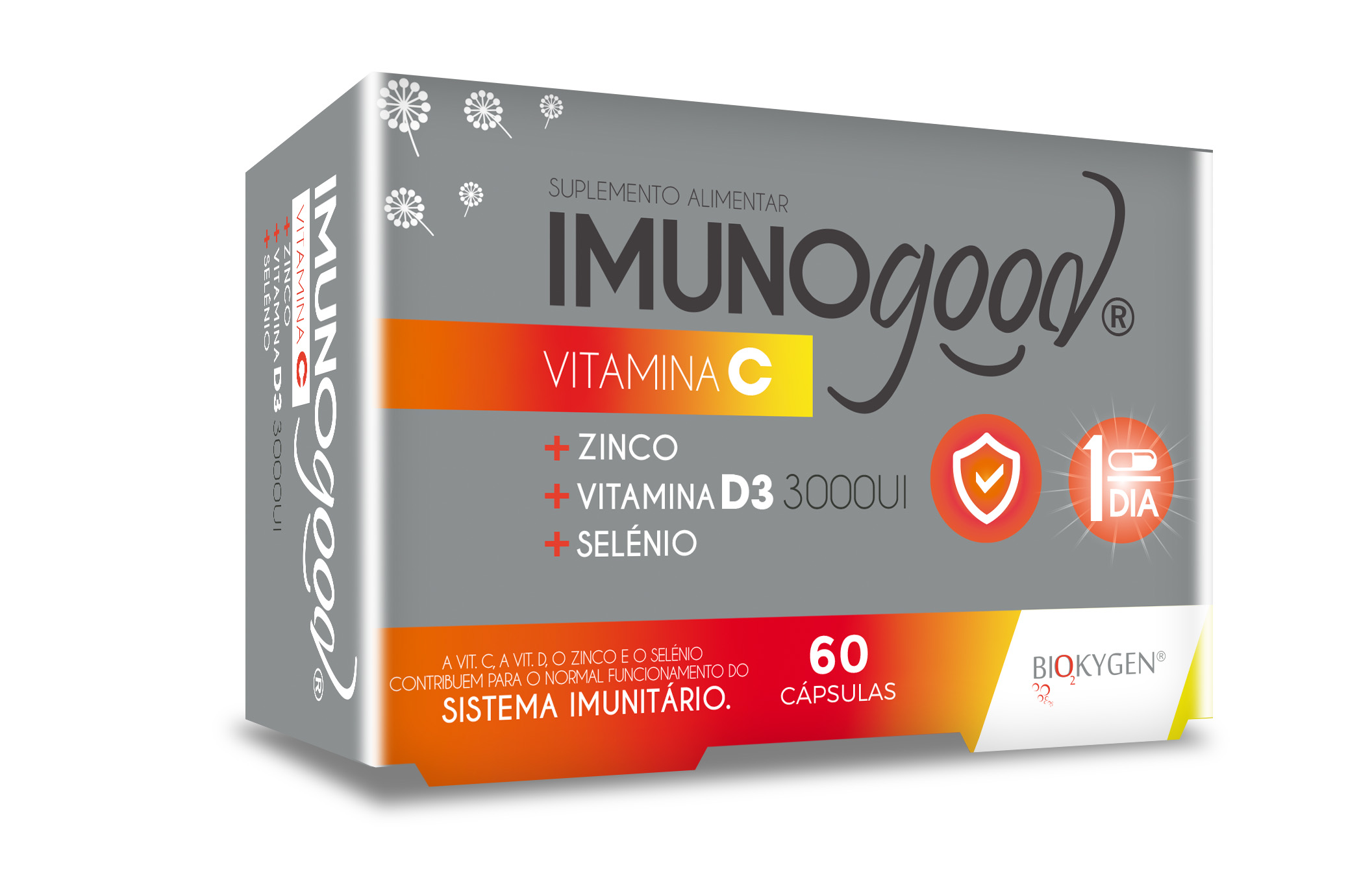 Imunogood Vitamina C + Zinco + Vitamina D3 + Selénio (60 Cáps.)