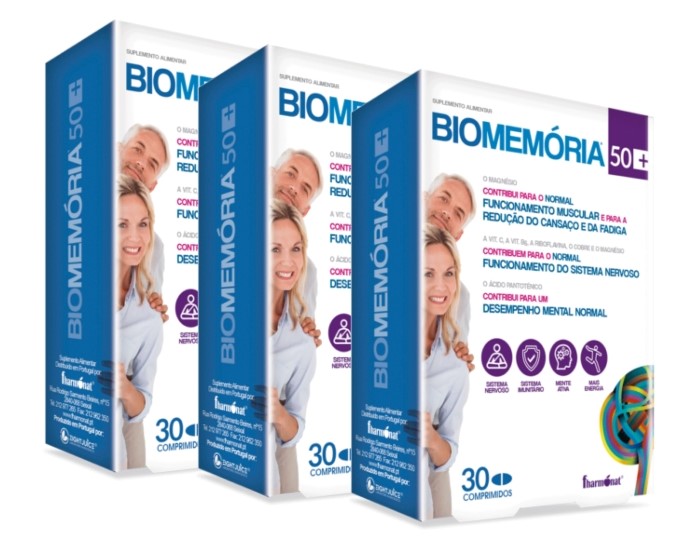 Biomemória 50+ (30 Comp.) Pack 3