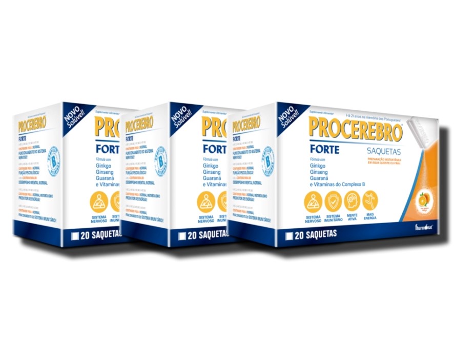 Procerebro Forte (20 saquetas) Pack 3 